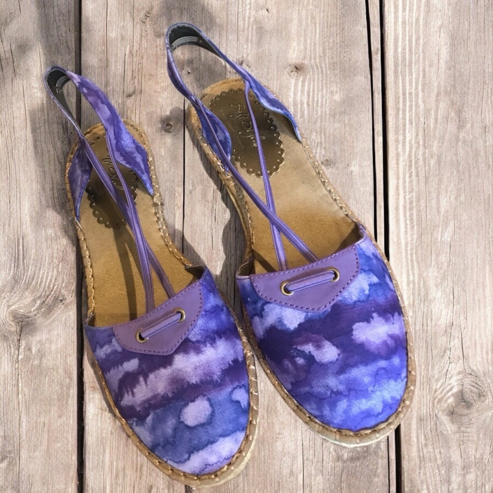 New without Tags Soft Style HUSH PUPPIES Espadrille Wedges‎ Sz 9.5M
